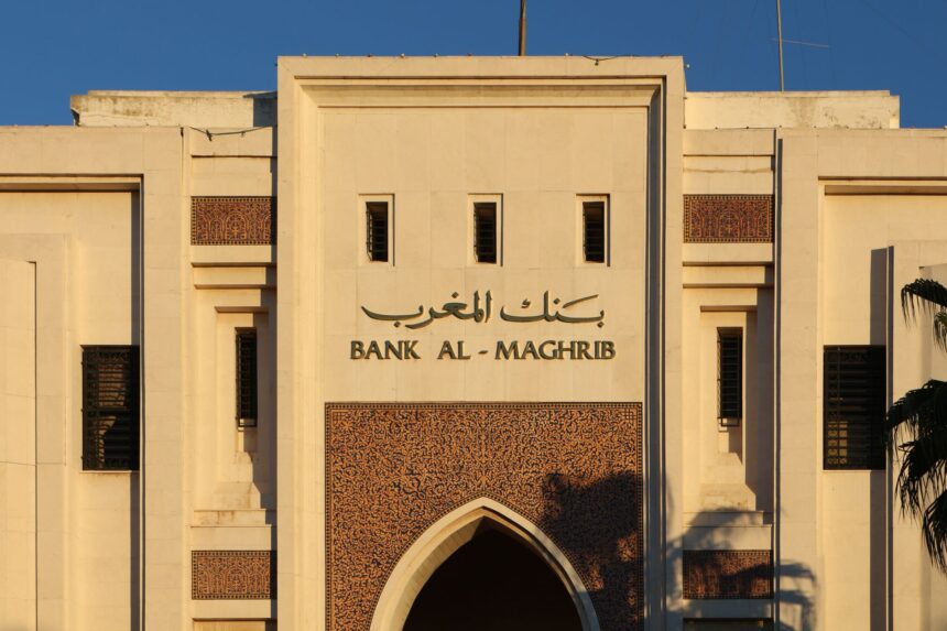 facade of bank of morocco building
